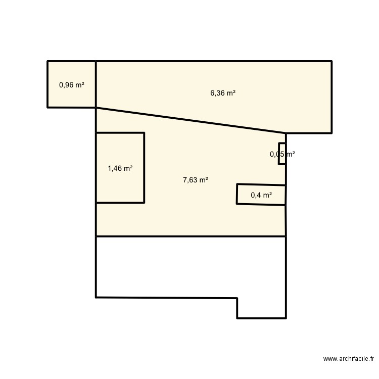 institut . Plan de 6 pièces et 17 m2