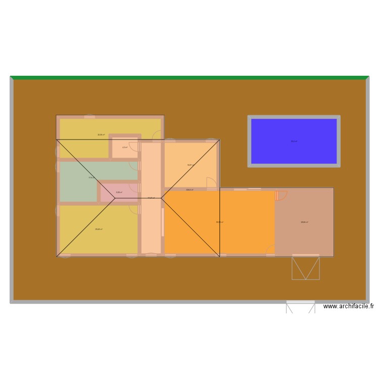 Maison fr. Plan de 11 pièces et 825 m2