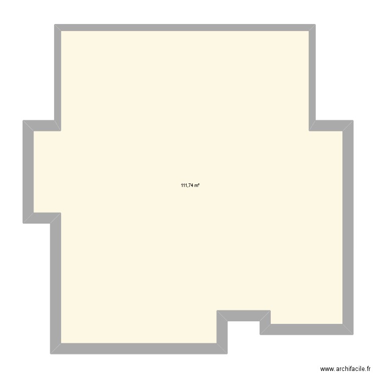 maison. Plan de 1 pièce et 112 m2