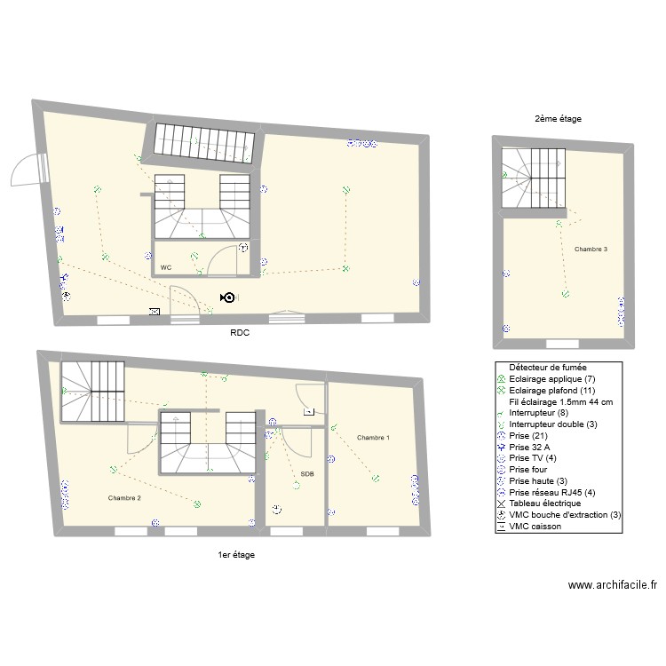 LOT 5 SNL LARDY. Plan de 8 pièces et 103 m2