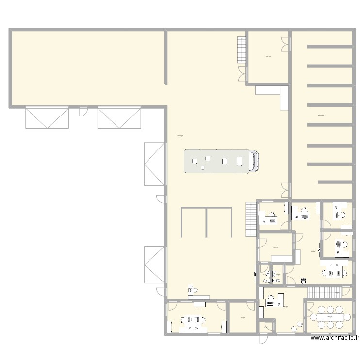 2881 du Meunier V0. Plan de 34 pièces et 1073 m2