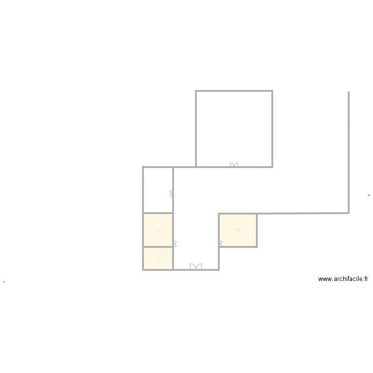 École gaming. Plan de 3 pièces et 195 m2