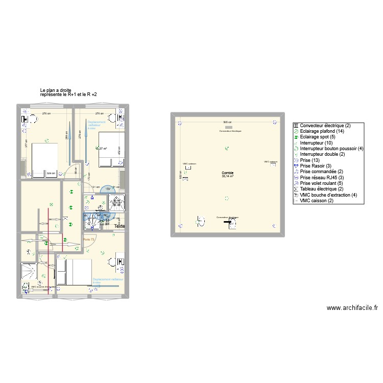 Etage1_RogerSalengro_AltSdb. Plan de 11 pièces et 87 m2