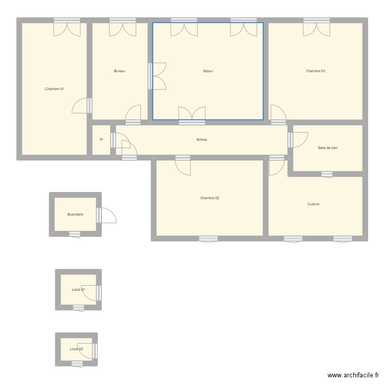 350602024. Plan de 12 pièces et 168 m2