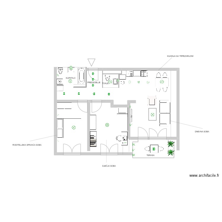 Diplomski. Plan de 0 pièce et 0 m2