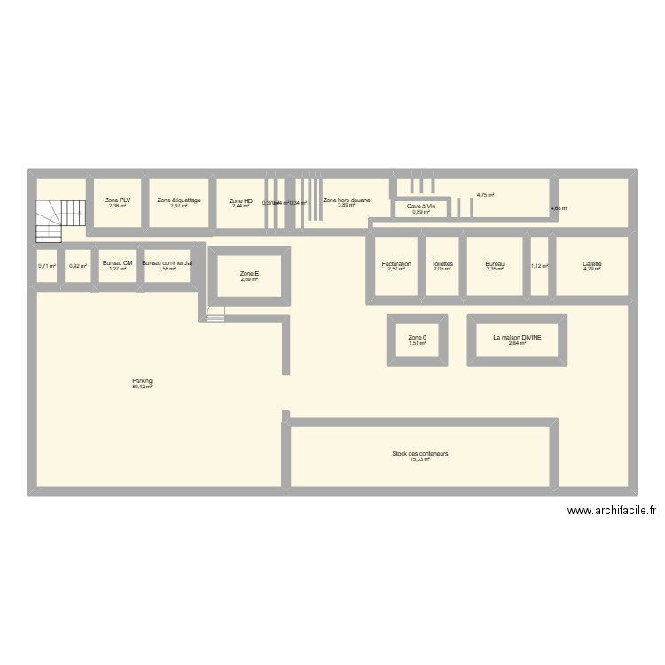 Sodispo Angèle et Meherio. Plan de 24 pièces et 165 m2