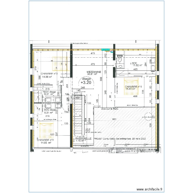 GFI CHAUFFAGE ETAGE. Plan de 0 pièce et 0 m2