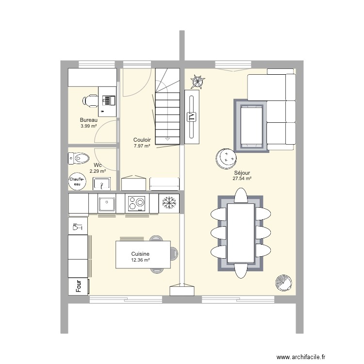 Maison Projet 17. Plan de 16 pièces et 151 m2