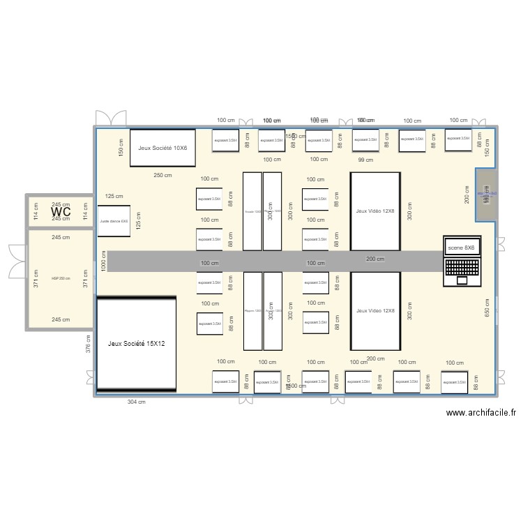 RGV parc expo 2. Plan de 4 pièces et 162 m2