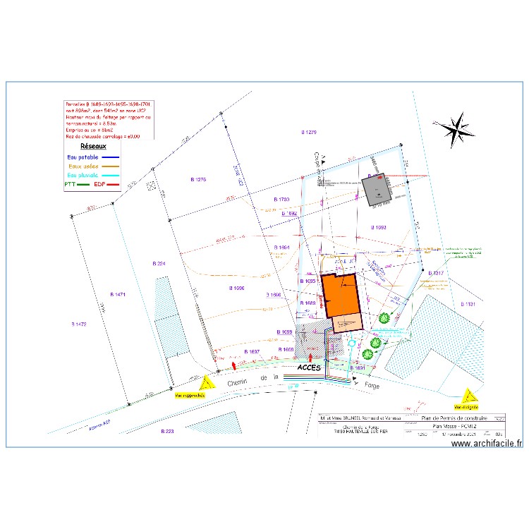 Plan masse abri. Plan de 0 pièce et 0 m2