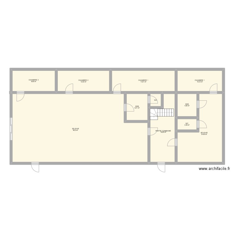 GOEMINNE 2. Plan de 11 pièces et 199 m2