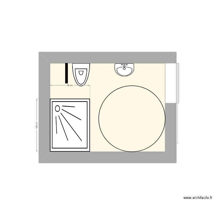 Mikaele P. 02. Plan de 1 pièce et 5 m2