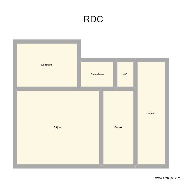 350602022. Plan de 6 pièces et 68 m2