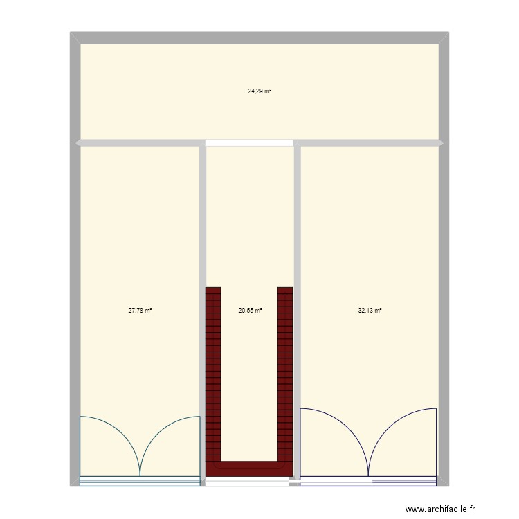 plan01. Plan de 4 pièces et 105 m2