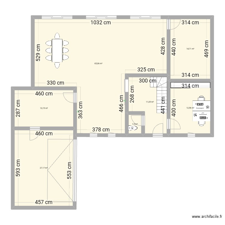 Maison Neuvillers. Plan de 7 pièces et 145 m2