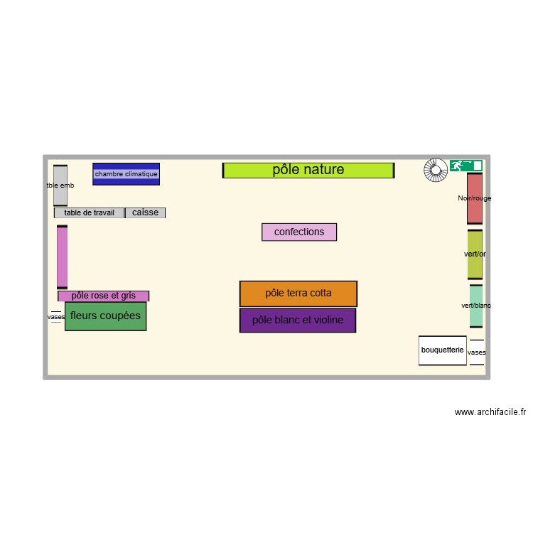 fleuriste.3. Plan de 1 pièce et 47 m2