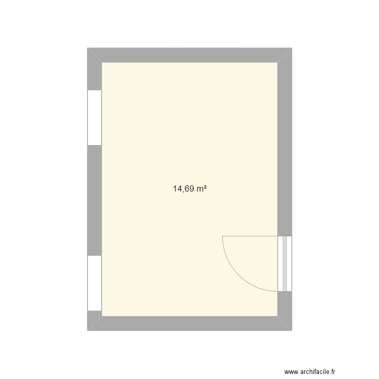 PLAN CAB 6 SCM COHEN-MENNERON. Plan de 1 pièce et 15 m2