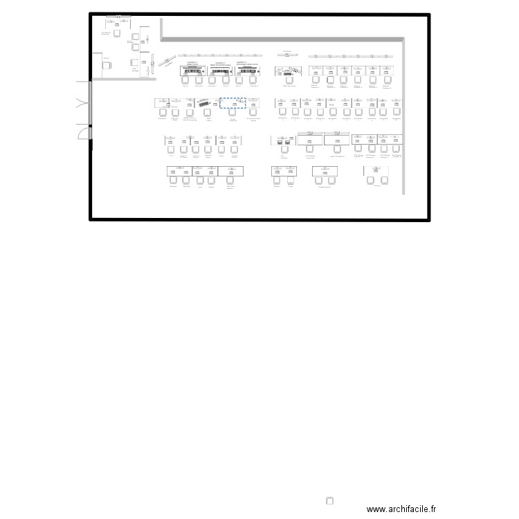 LOL 5 2024 / IMPLANTATION REGIE V1. Plan de 1 pièce et 339 m2