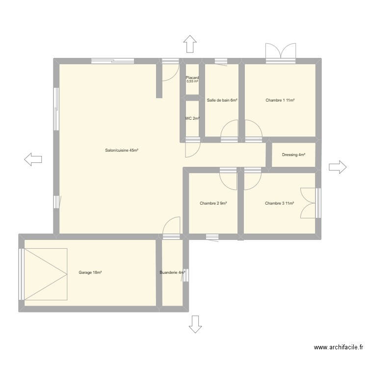 PLAN sainte croix de quintillargues. Plan de 10 pièces et 109 m2