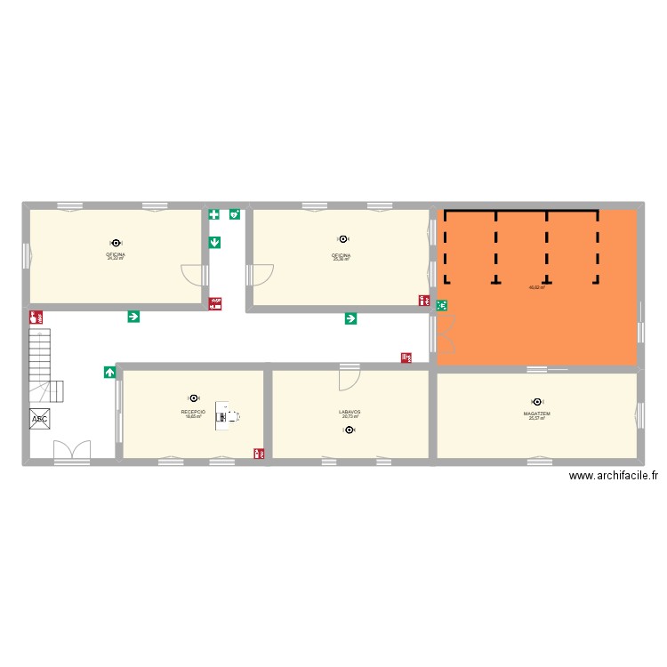 Plànol_planta_baixa. Plan de 6 pièces et 161 m2