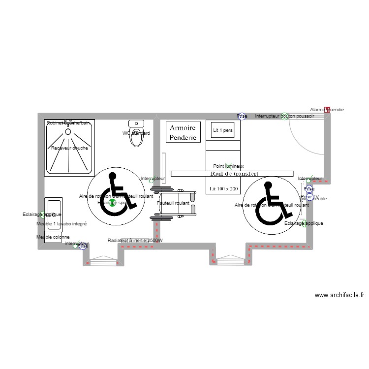 Chambre 426. Plan de 0 pièce et 0 m2