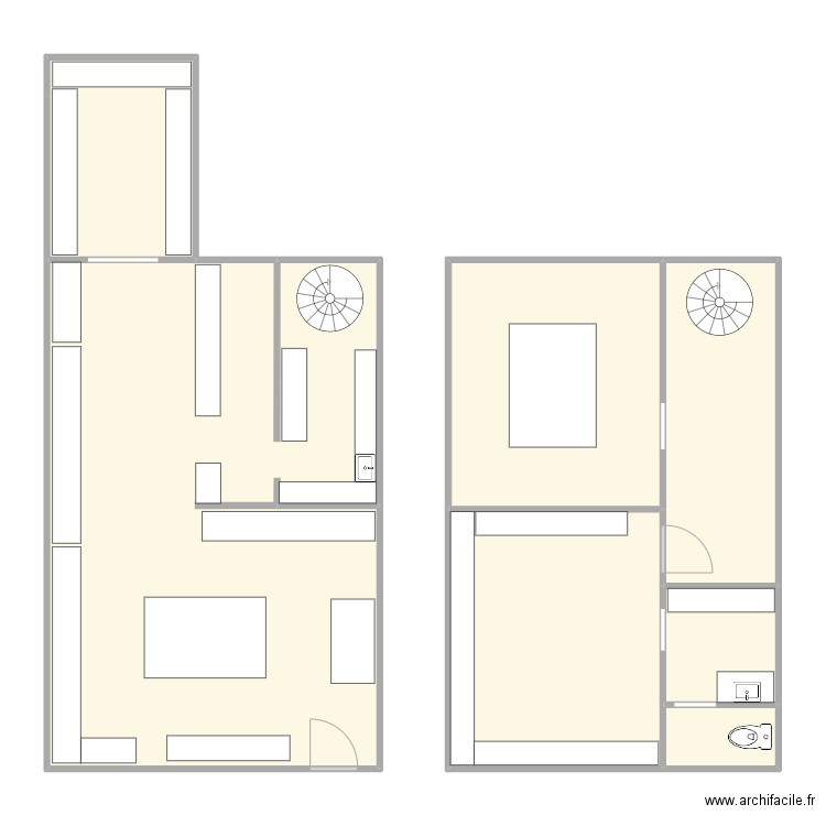 plan boutique afdp. Plan de 7 pièces et 157 m2