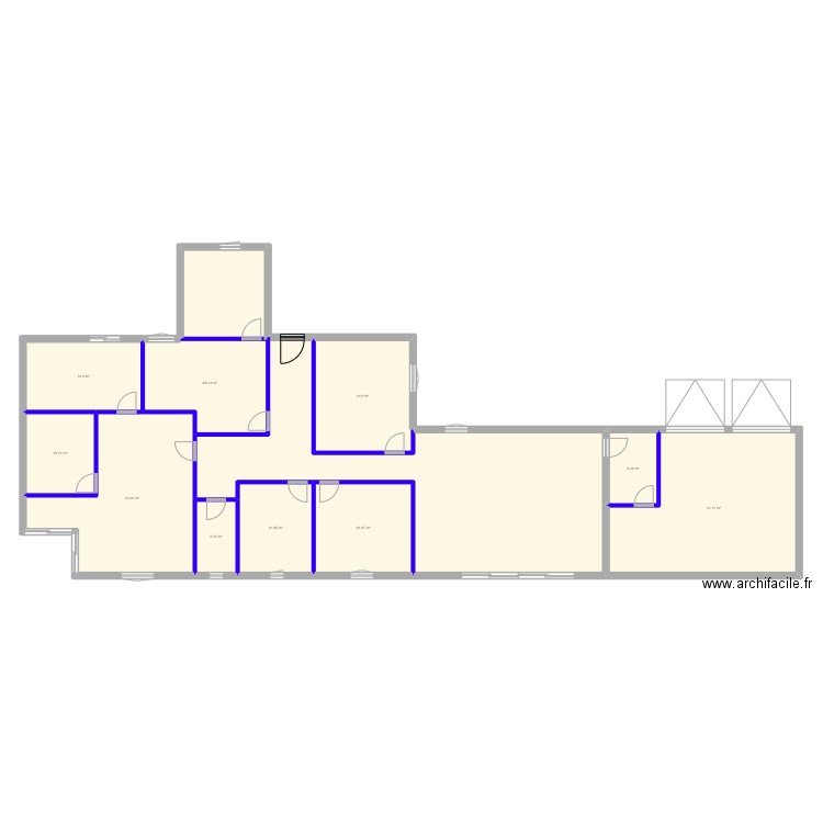 Maison innovation Technologique. Plan de 10 pièces et 178 m2