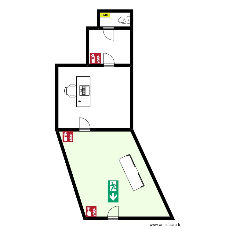 AC Estaque. Plan de 4 pièces et 110 m2