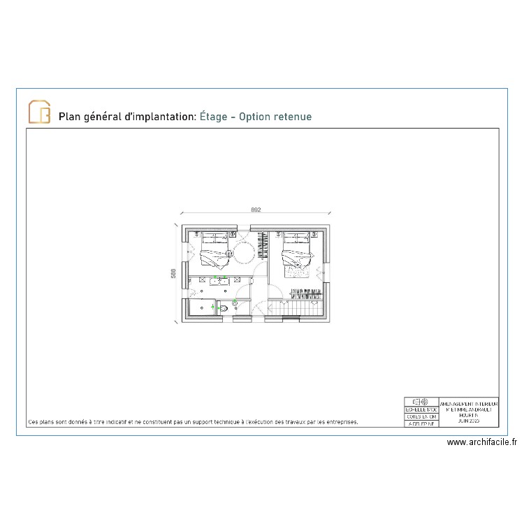 PLAN EAUX USEES ETAGE. Plan de 0 pièce et 0 m2