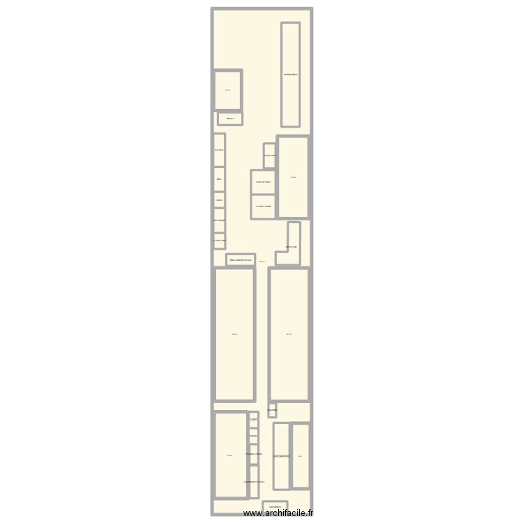 marché de noel. Plan de 26 pièces et 1030 m2