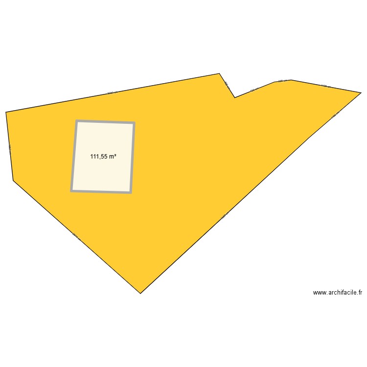 Sessuel. Plan de 1 pièce et 112 m2