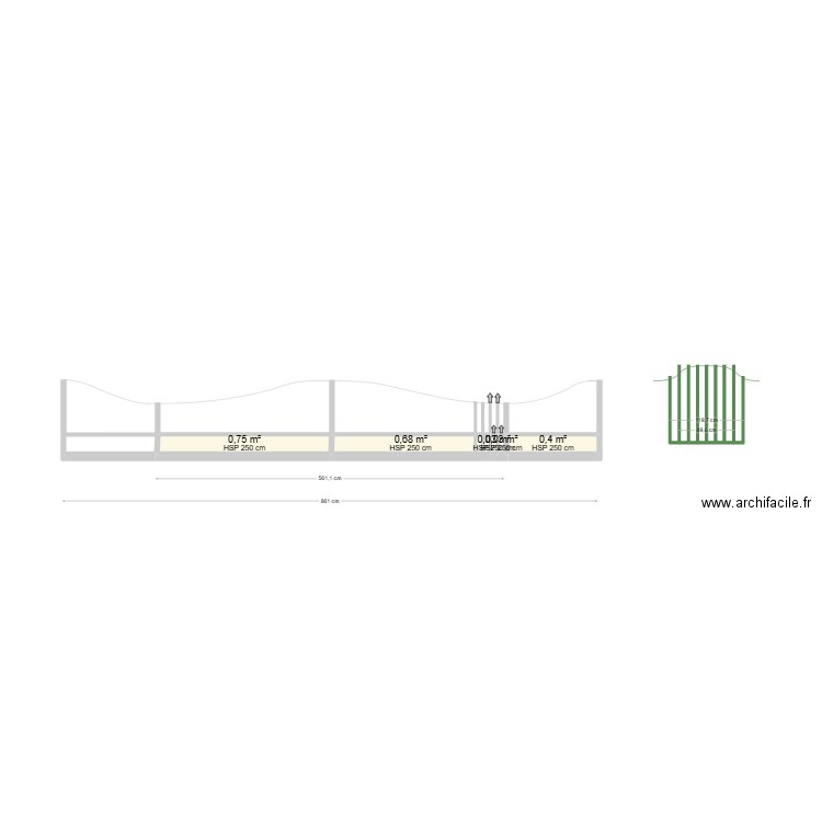 portail fer forgé 11. Plan de 5 pièces et 2 m2