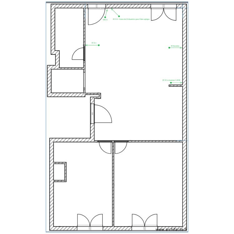 PLN. Plan de 0 pièce et 0 m2