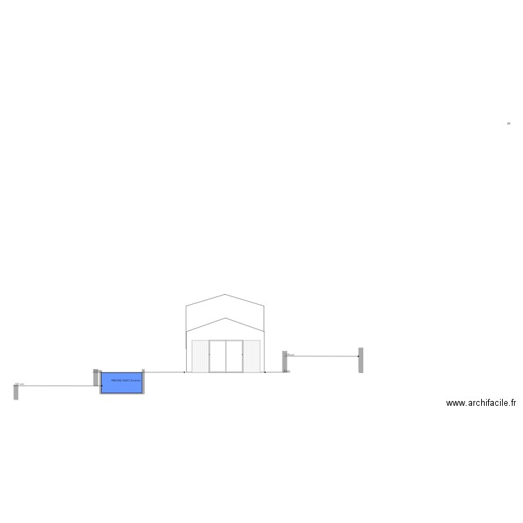 Plan coupe piscine. Plan de 0 pièce et 0 m2