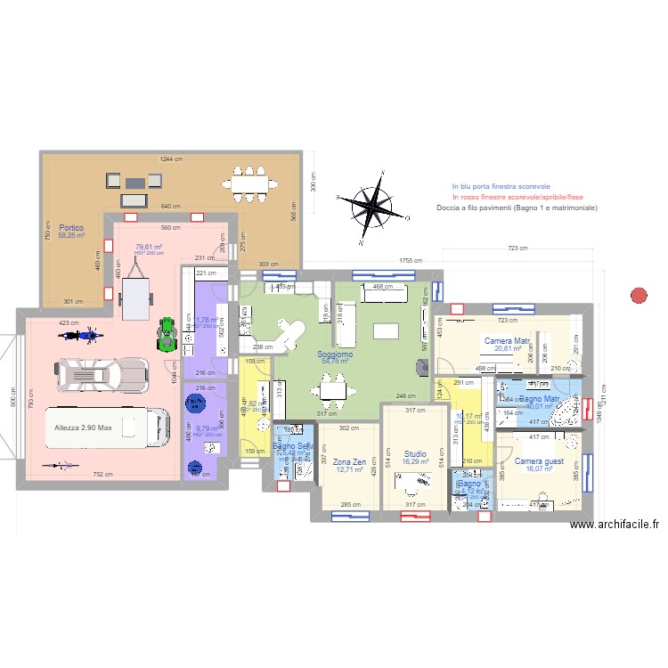 Angera_8A. Plan de 14 pièces et 317 m2