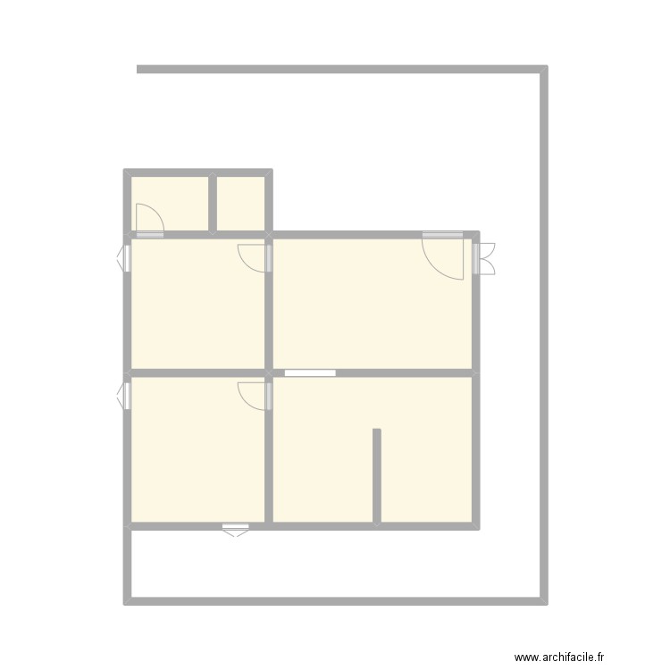 Plan 2. Plan de 5 pièces et 21 m2