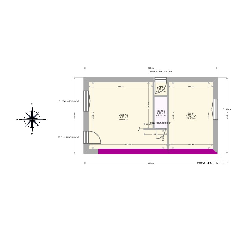 ML24018482. Plan de 12 pièces et 84 m2