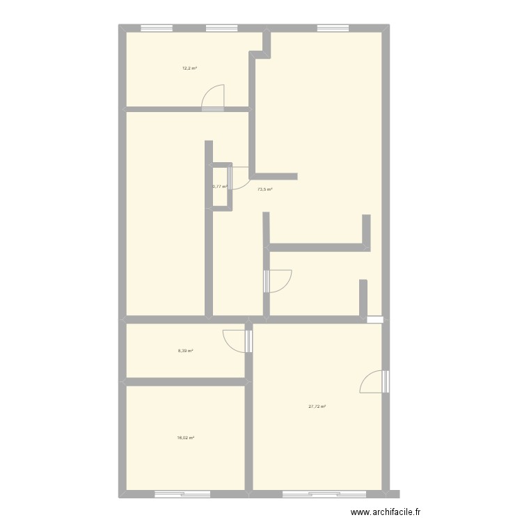 carterons 2. Plan de 6 pièces et 139 m2