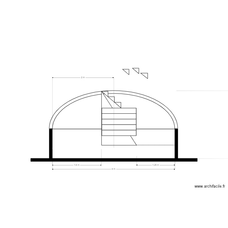 plan escalier cave. Plan de 0 pièce et 0 m2