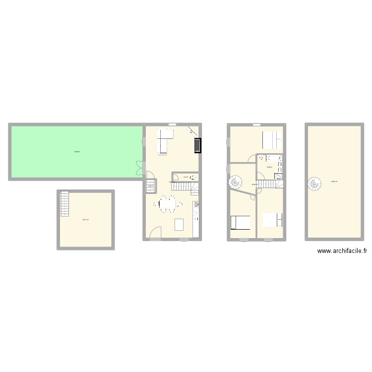 tremblay. Plan de 8 pièces et 296 m2