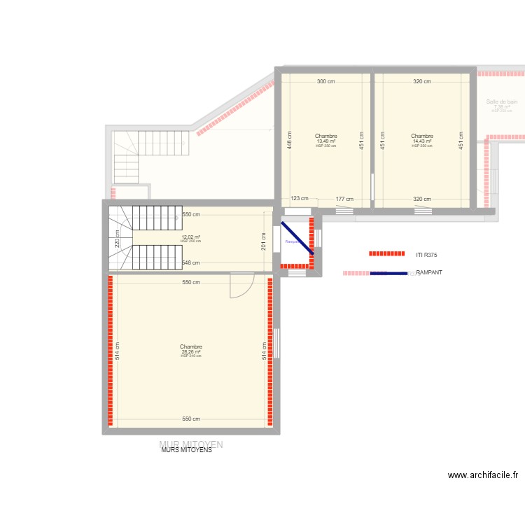 LELOUP NICOLAS PLANS. Plan de 9 pièces et 203 m2