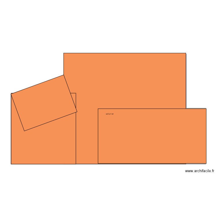 maison connectée. Plan de 1 pièce et 147 m2