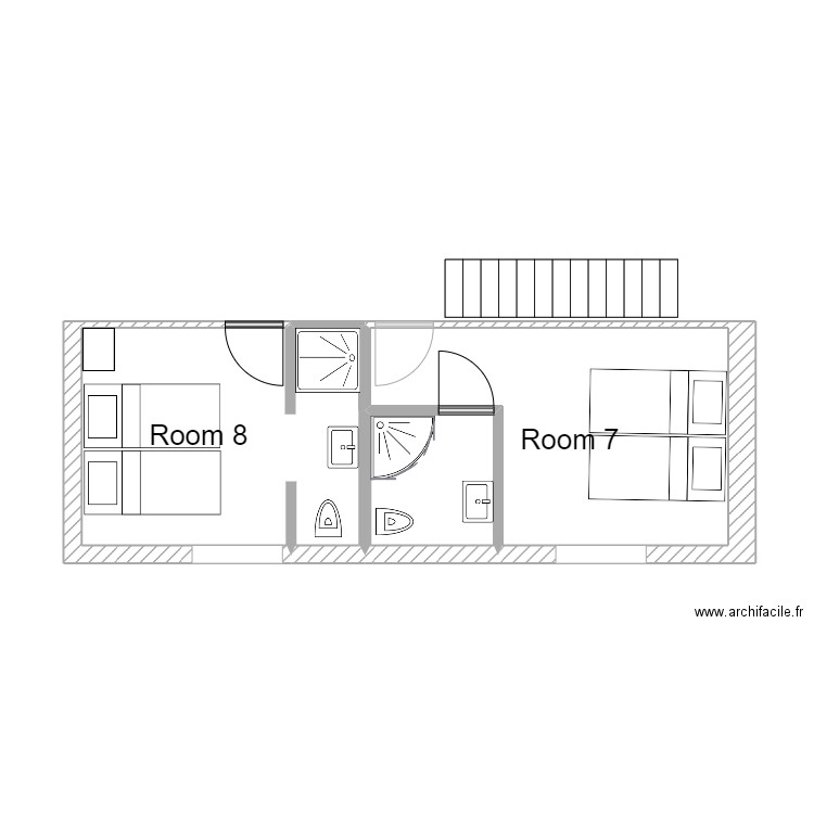 Plans croquis 2024 partie 5. Plan de 3 pièces et 26 m2