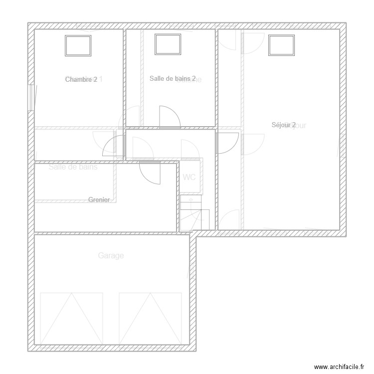 Lambillotte. Plan de 12 pièces et 229 m2