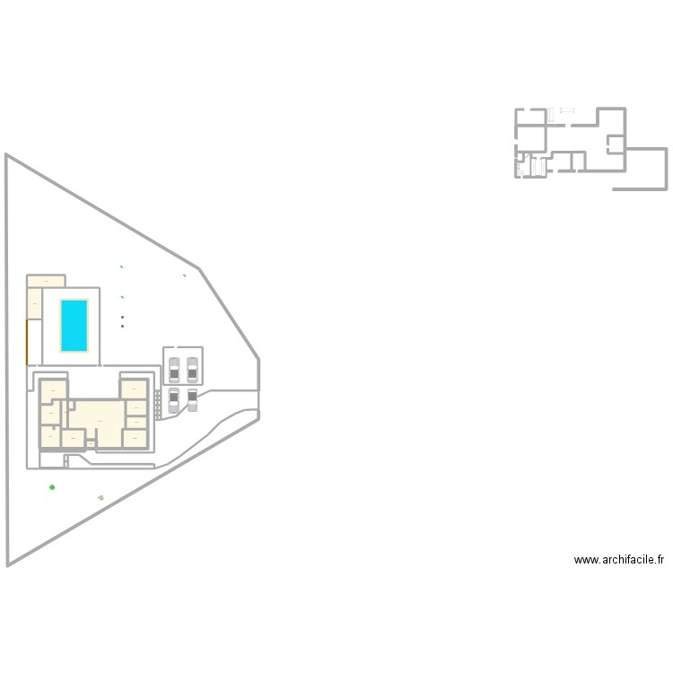 bbbb220. Plan de 13 pièces et 168 m2