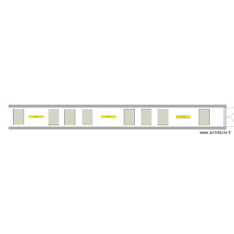 COULOIR - CLSH BAZCHES - COM COM PLAINE DU NORD LOIRET. Plan de 0 pièce et 0 m2