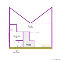 Plan définitif - Placo - Etage - Maison 60 Saint Louis