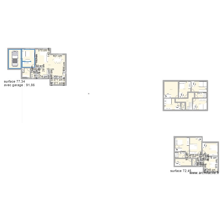 Jolie maison contemporaine près d’Annecy. Plan de 21 pièces et 240 m2