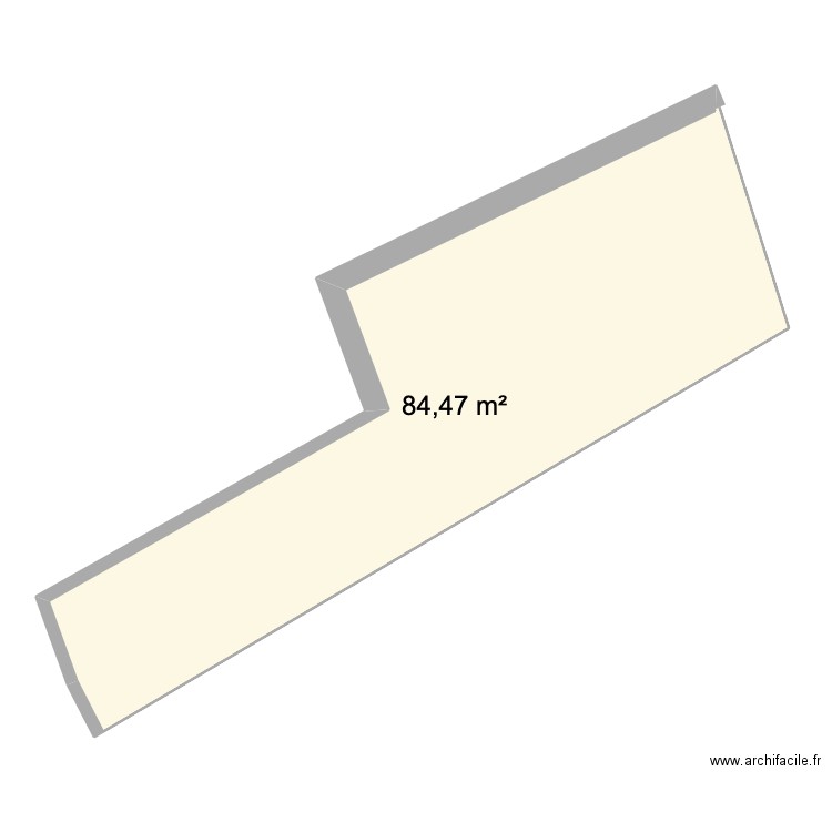 ETAGE 3. Plan de 1 pièce et 84 m2