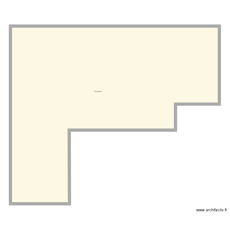 sylvain 1. Plan de 1 pièce et 215 m2